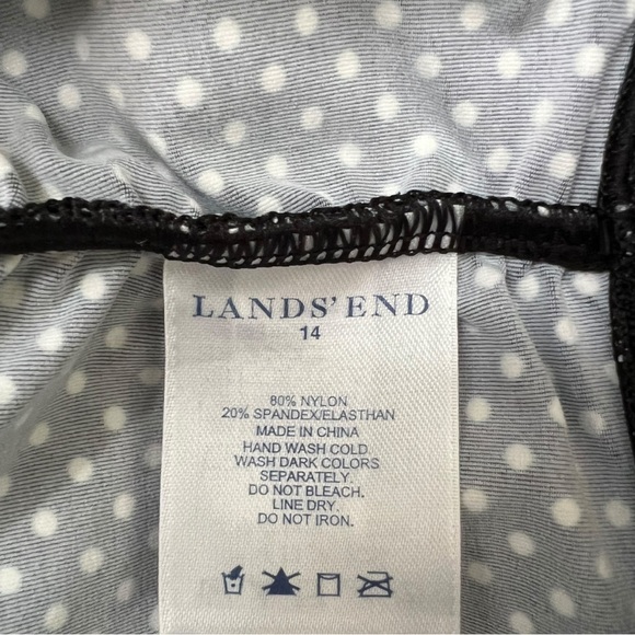 Lands’ End | Polka Dot Swim Top - Picture 8 of 8